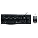 Teclado y Mouse Alámbrico Logitech MK200 USB Negro Español