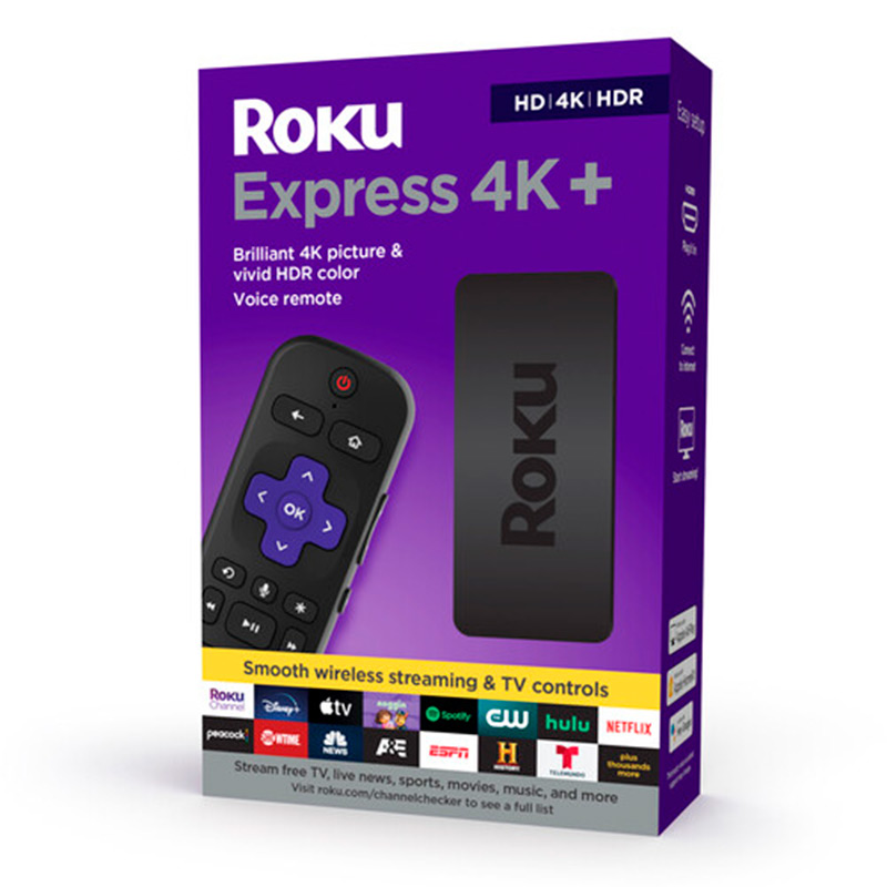 Dispositivo Roku Express para Streaming y Video 4K+ HDMI Wi-Fi