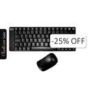 Teclado y Mouse Inalámbrico Agiler AGI-9895 Negro Español