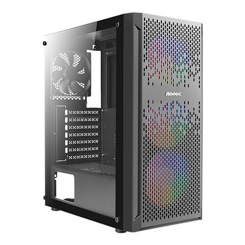 Case Gaming Antec NX290 Media Torre Vidrio Templado ATX Negro