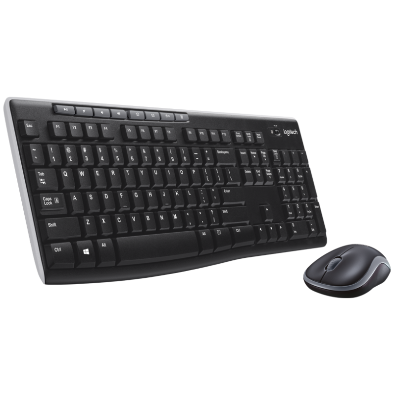 Teclado y Mouse Inalámbrico Logitech MK270 Negro Español