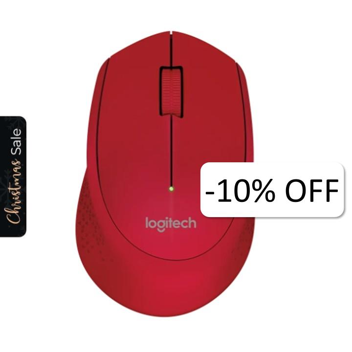 Mouse Inalámbrico Logitech M280 Óptico 1000DPI Rojo