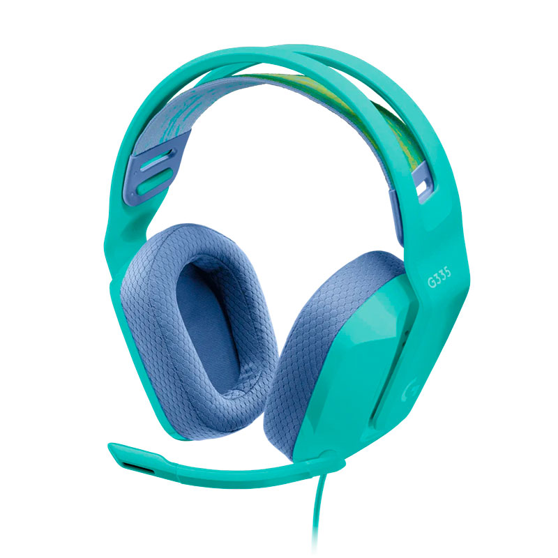 Audífonos tipo Headset Logitech G335 Lightspeed RGB Alámbricos Menta