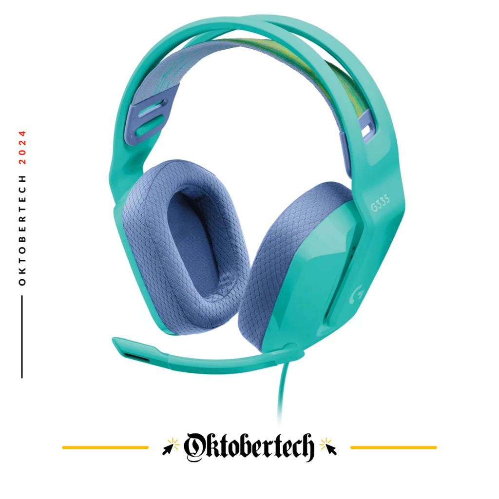 Audífonos tipo Headset Logitech G335 Lightspeed RGB Alámbricos Menta