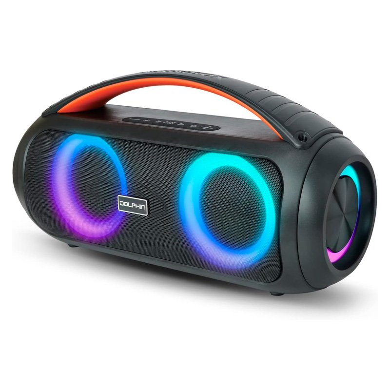 Bocina Dolphin LX-220 Waterproof Boombox Dual 3" Bluetooth 30W Negro