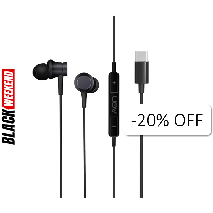 Audífonos In-ear AON Boom Buds USB-C con Micrófono Negro