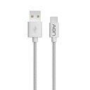 Cable USB a USB-C AON AO-CB-4001 3.5 Metros Trenzado Blanco