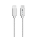 Cable USB-C a USB-C AON AO-CB-5001 3.5 Metros Blanco