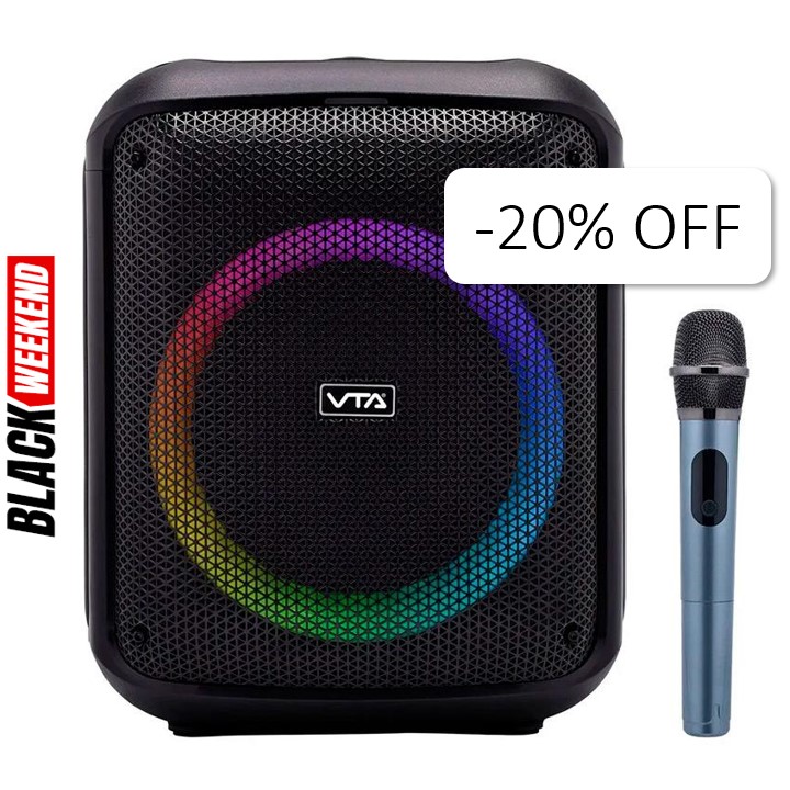 Bocina Bluetooth VTA + Digital Sound Tower 60W Negro