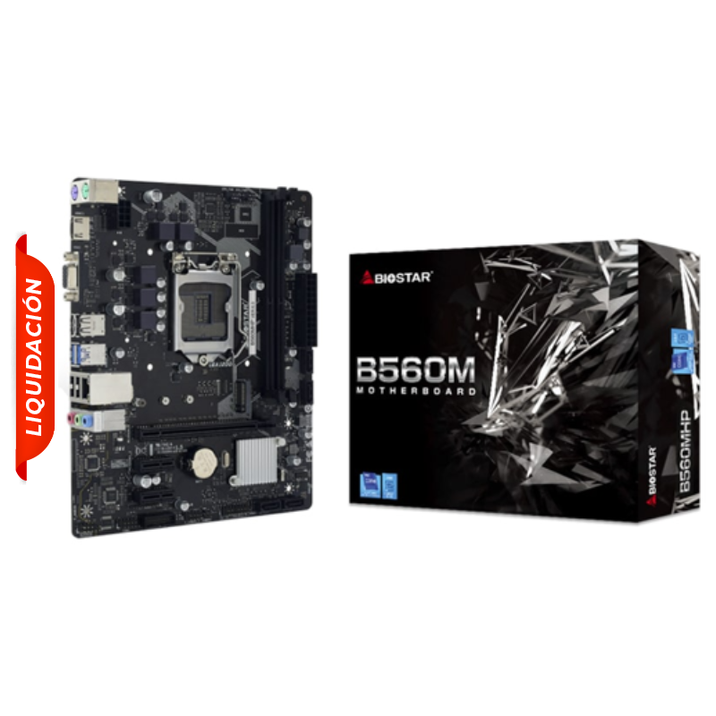 Motherboard Biostar B560MHP 2.0 Socket LGA1200 11th y 10th Gen 2xDDR4 Micro ATX Open Box