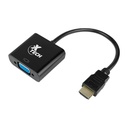 Adaptador HDMI a VGA Xtech Macho-Hembra Negro