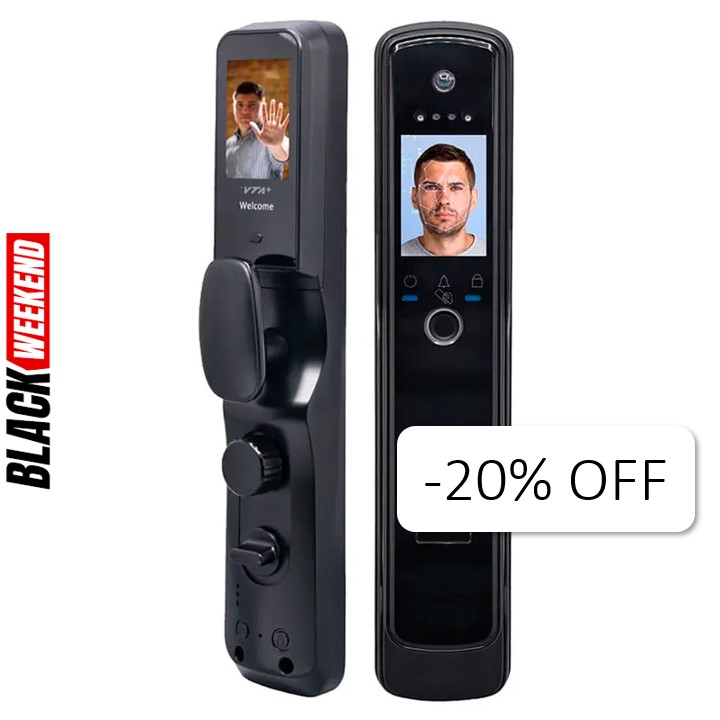 Cerradura Inteligente VTA+ Luxor Tipo Manija Smart Home Con Reconocimiento Facial