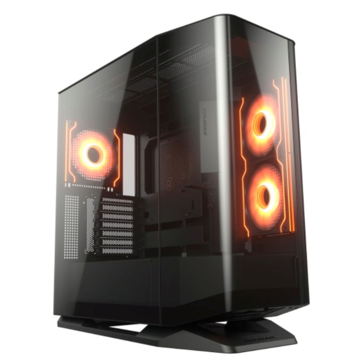 Case Gaming Cougar FV270 RGB Media Torre Malla E-ATX Negro (Sin Fuente)