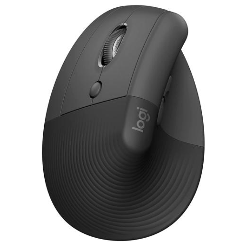 Mouse Inalámbrico Bluetooth Logitech Lift Ergonómico 4000DPI Negro (Para Zurdos) + Receptor USB