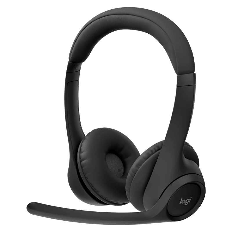 Audífonos Tipo Headset Logitech Zone 300 Inalámbricos con Micrófono Negro