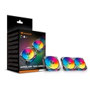Kit de 3 Ventiladores Cougar APOLAR 120mm ARGB Negro