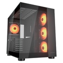 Case Gaming Cougar FV150 RGB Media Torre Negro (Sin Fuente)