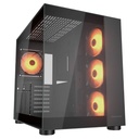 Case Gaming Cougar FV150 RGB Media Torre Negro (Sin Fuente)
