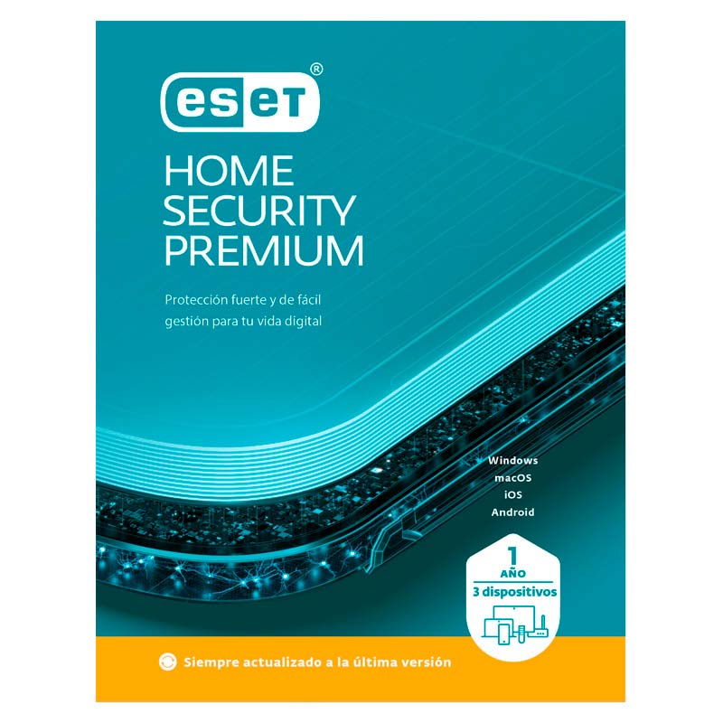 Licencia ESET Home Security Premium 3 Dispositivos 1 Año ESD ***FISICA***