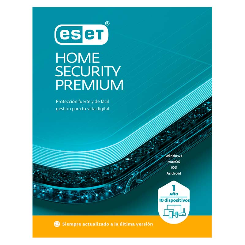 Licencia ESET Home Security Premium 10 dispositivo 1 Año ESD ***FISICA***