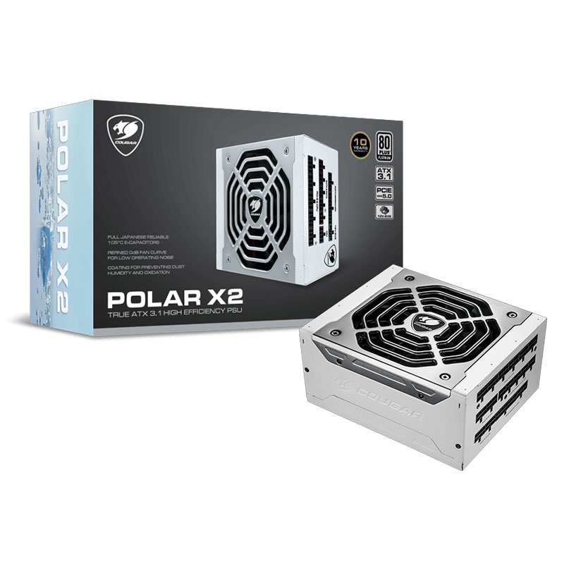 Fuente de Poder 1050W Cougar Polar X2 80-PLUS Platinum