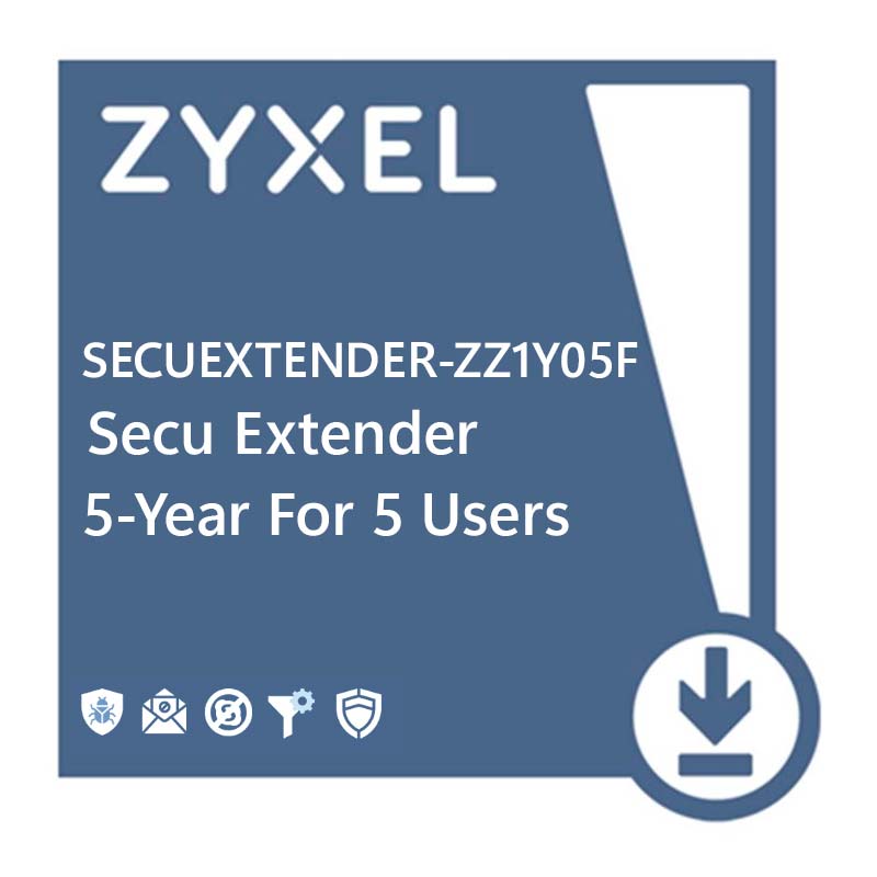Licencia Zyxel Secu Extender de 1 año para 5 Usuarios