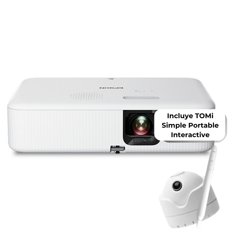 Proyector Epson EpiqVision FH02 3000 Lúmenes Full HD 1080x1920 HDMI con TOMI Simple 2