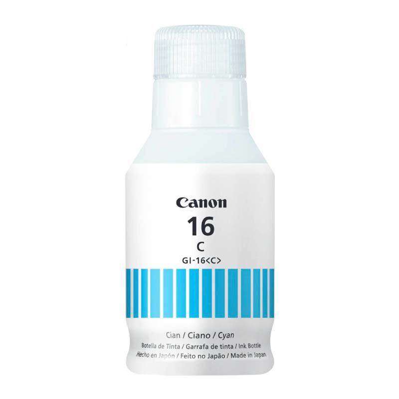 Botella de Tinta Canon GI-16B Cian 135ml