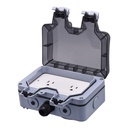 Tomacorriente Inteligente con Cubierta VTA+ 2 Tomas Smart Home Wi-Fi para Exteriores