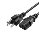 Cable de Poder CA Unno Tekno CB4001BK 6ft Negro