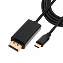Cable USB-C a Displayport Unno Tekno CB4059BK 1.5 Metros Negro