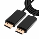 Cable Displayport Unno Tekno CB4060BK1.8 Metros Negro