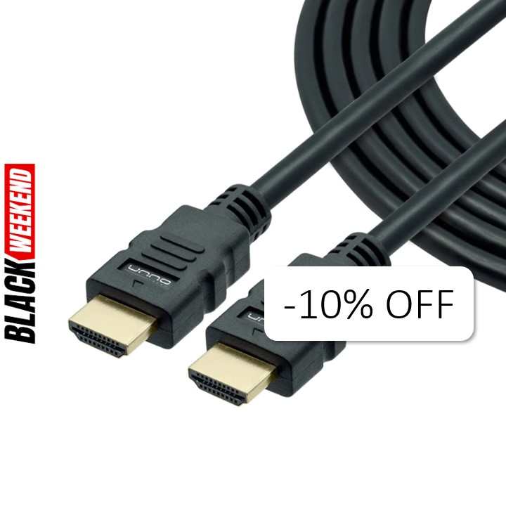 Cable HDMI Unno Tekno CB4150BK 15 Metros Macho-Macho Negro