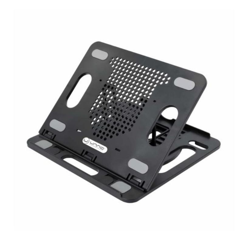 Base para Notebook Unno Tekno NC6115BK 17" con 8 Niveles de Inclinación + Soporte para el Celular