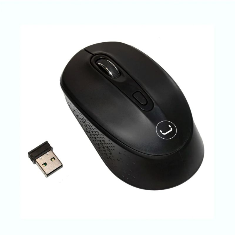 Mouse Inalámbrico Unno Tekno Countour 1600DPI Negro