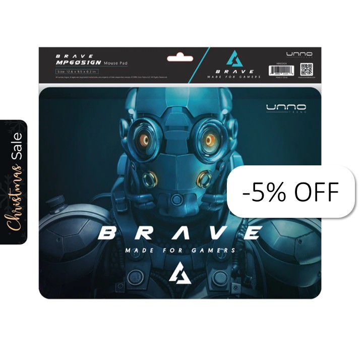 Mousepad Gaming Unno Tekno Brave