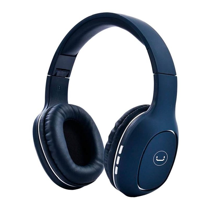 Audífonos Tipo Headset Unno Tekno Bluetooth 3.5mm HS7408BL Ovala 5.0 con Micrófono Azul