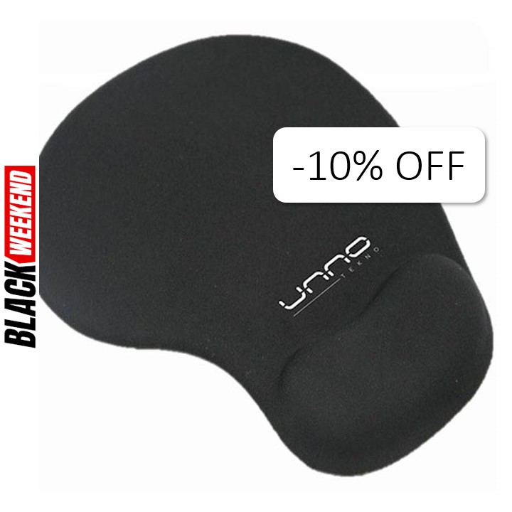Mousepad Unno Tekno Gel Negro
