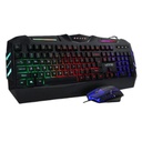 Teclado y Mouse Gaming Alámbrico Unno Tekno Brave Negro Inglés