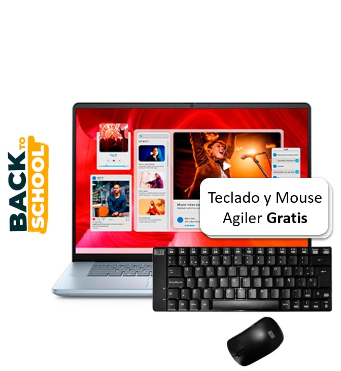 Laptop Dell Inspiron 2 En 1 16" Touch Intel Ultra 7 16GB RAM 1TB SSD W11 Home Plateado Teclado Inglés