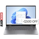 Laptop HP Envy x360 AMD Ryzen 7 8840HS Pantalla Táctil OLED 3K 16" 16GB RAM 512GB SSD W11 Home Plateado  Teclado Español