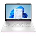 Laptop HP 14-DQ6014DX 14" Celeron N150 4GB RAM 128GB UFS W11S Home Lavanda Teclado Inglés