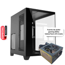 Case Gaming VektorTech QGM-570 Media Torre Vidrio Templado Micro-ATX Negro (Sin Fuente)