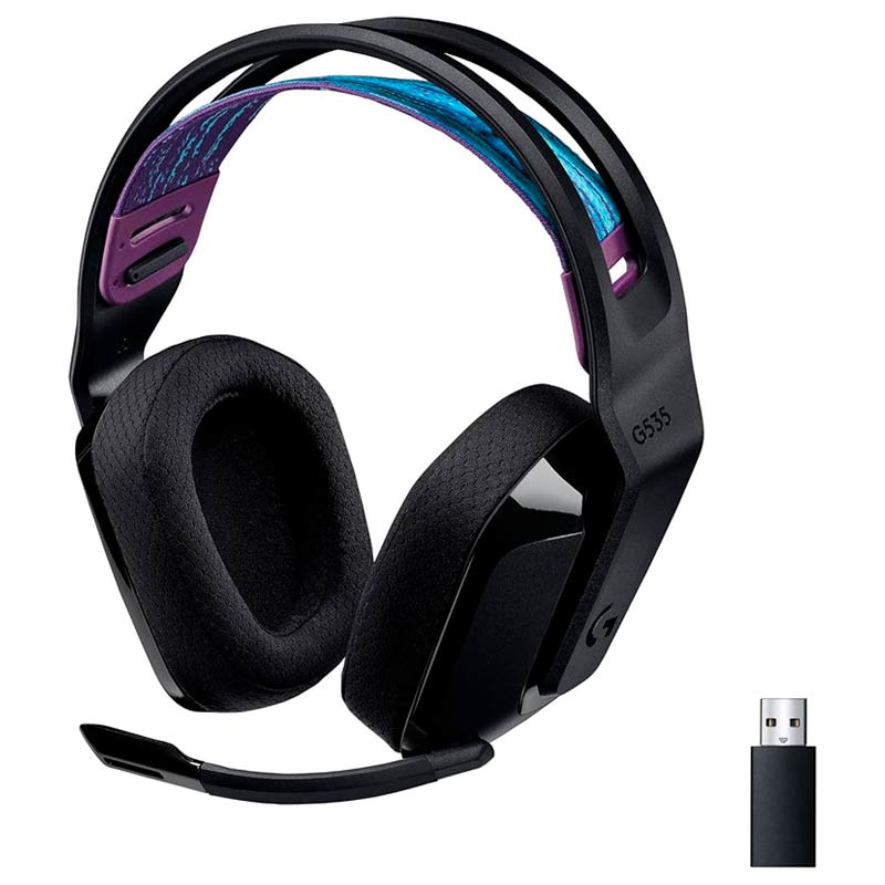Audífonos inalámbricos Logitech G535 LIGHTSPEED estéreo 40 mm con micrófono Negro