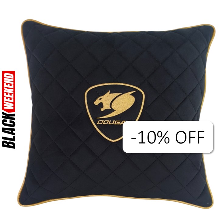 Cojín Cougar Cushion Lander Negro/Dorado