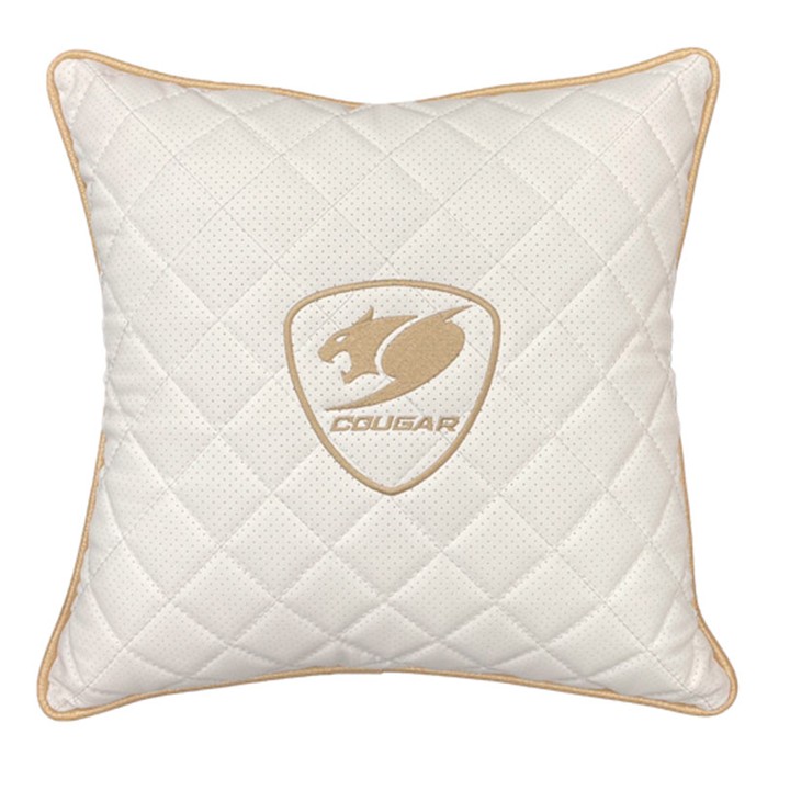 Cojín Cougar Cushion Lander Blanco/Dorado