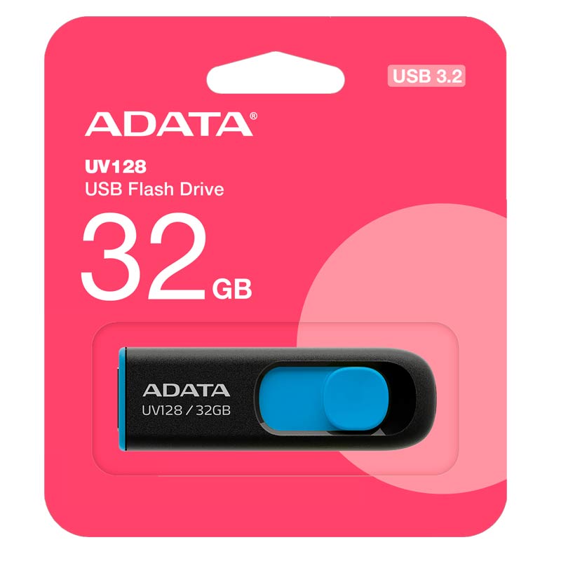 Memoria USB ADATA 32GB UV128  Negro