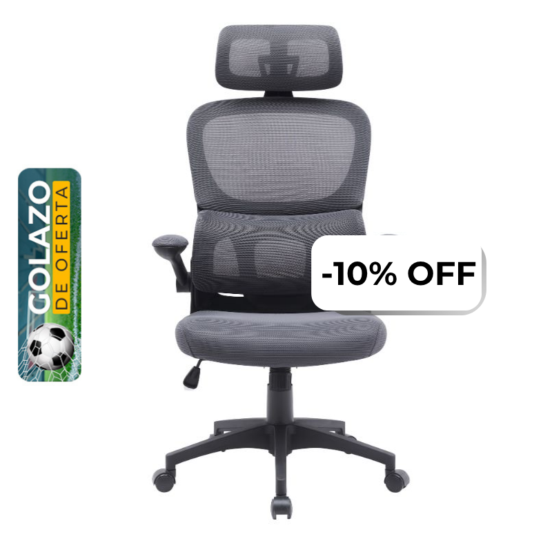 Silla VektorTech AERO Mesh Gris Oscuro