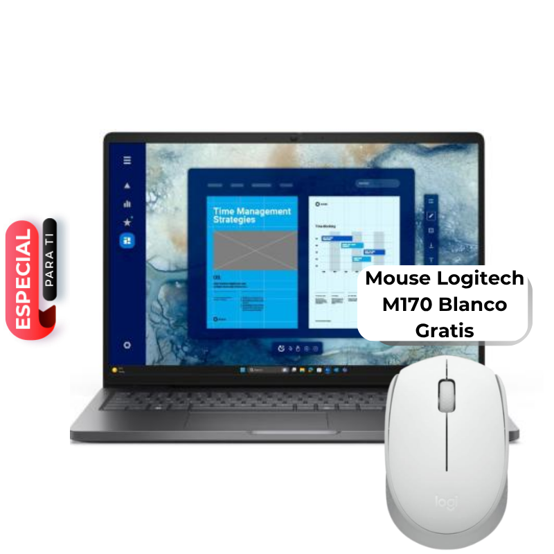Laptop Dell Pro PC16250 16" Intel Core 5-120U 16GB RAM 512GB SSD Intel Graphics W11 Pro Negro Teclado Español
