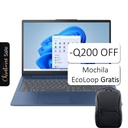 Laptop Lenovo IdeaPad Slim 3 15.6" Ryzen 5 7520U 8GB RAM 512GB SSD Azul Escarcha W11 Home Teclado Español